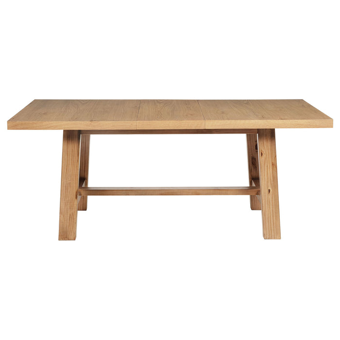 Extension Leaf Dining Table With Removable Leaf - Natural