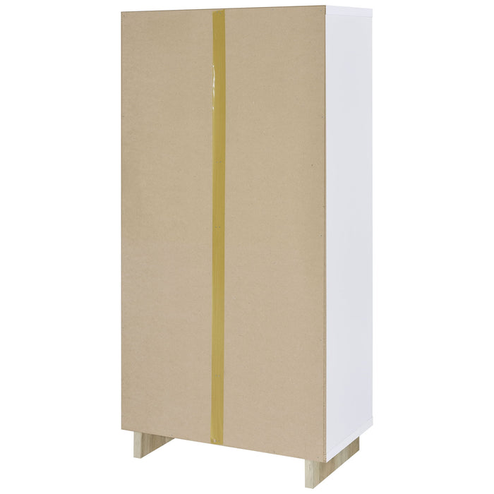Geilys - 8 Shelf Bookcase With Arch Details - White