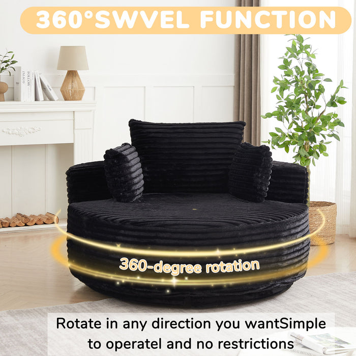 Swivel Chair With 360° Rotation For Living Room