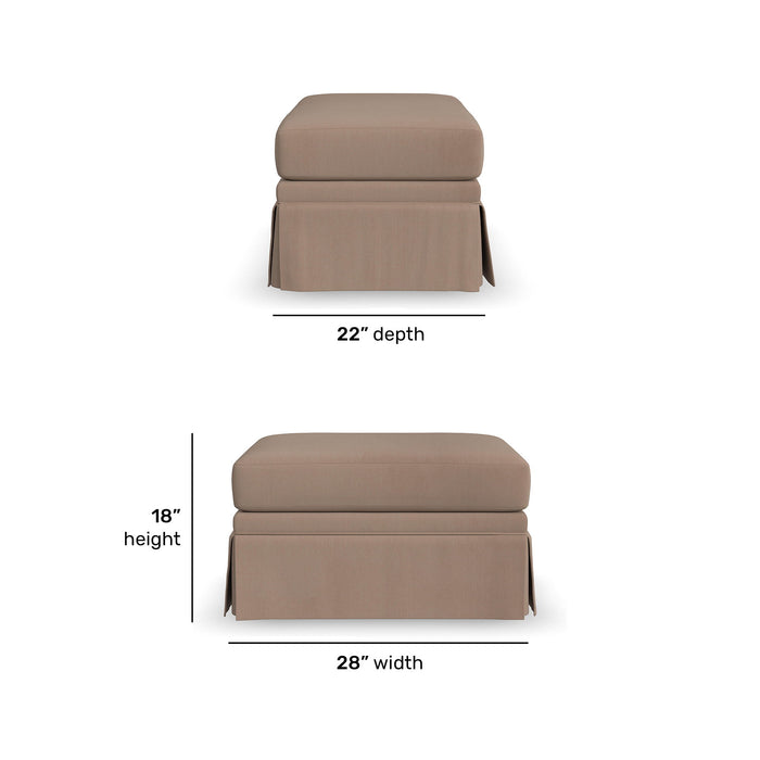 Lottie - Ottoman With Skirt Trim