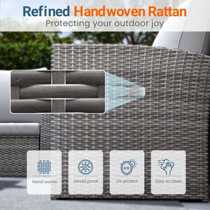 Modern Patio Set With Table And Cushions