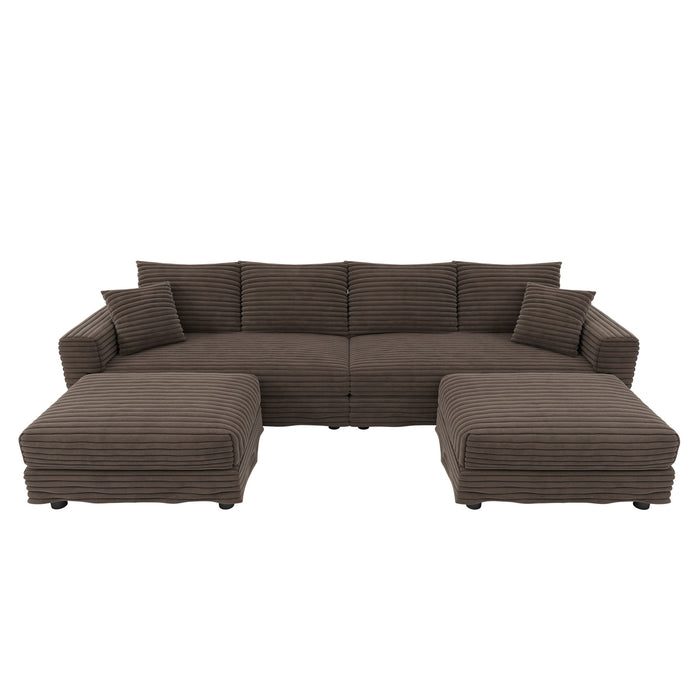 Modern Comfy Upholstered Sofa Cloud Couch & Deep Seat Couches