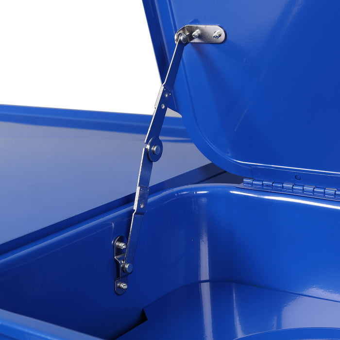 Mobile Tear Down Table With 3.5 Gallon Part Washer And 110V Pump - Blue