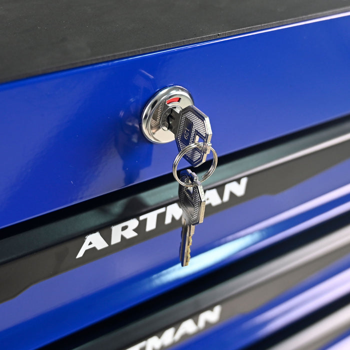 Rolling Metal Tool Chest With Drawers, Steel Storage Cabinet With Ball Bearing Slides