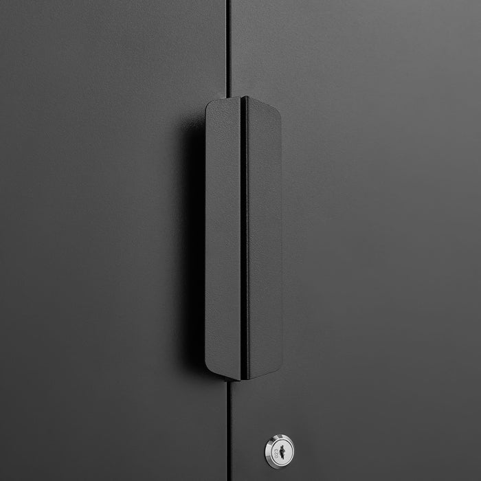 2 Door File Cabinet With Lock, 4 Adjustable Shelves, Heavy-Duty