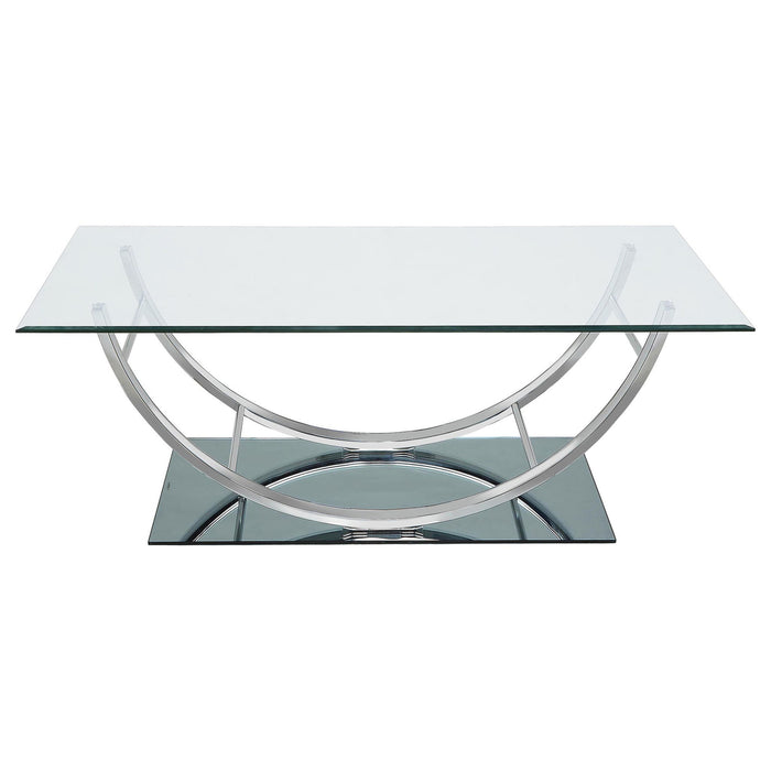 Garrett - 2 Piece Coffee Table Set - Chrome