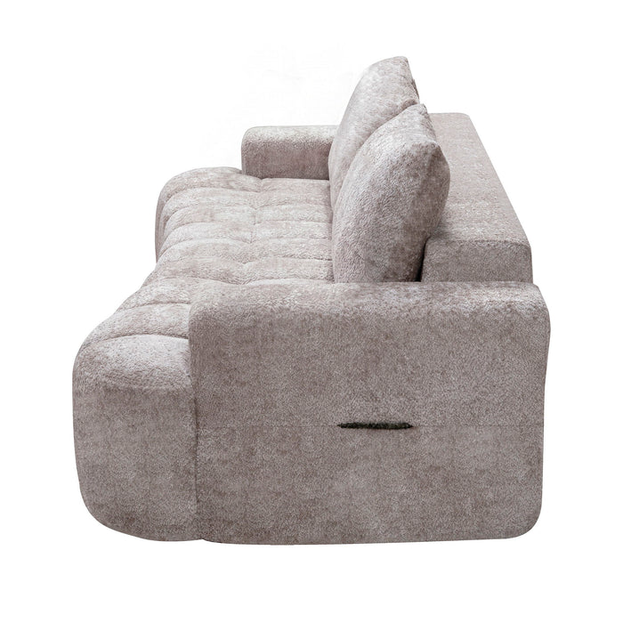 Extra Large Curved Front Compressed Sectional Sofa