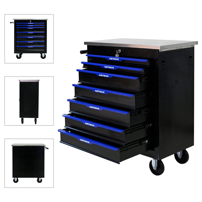 Drawer Multifunctional Tool Cart With Wheels