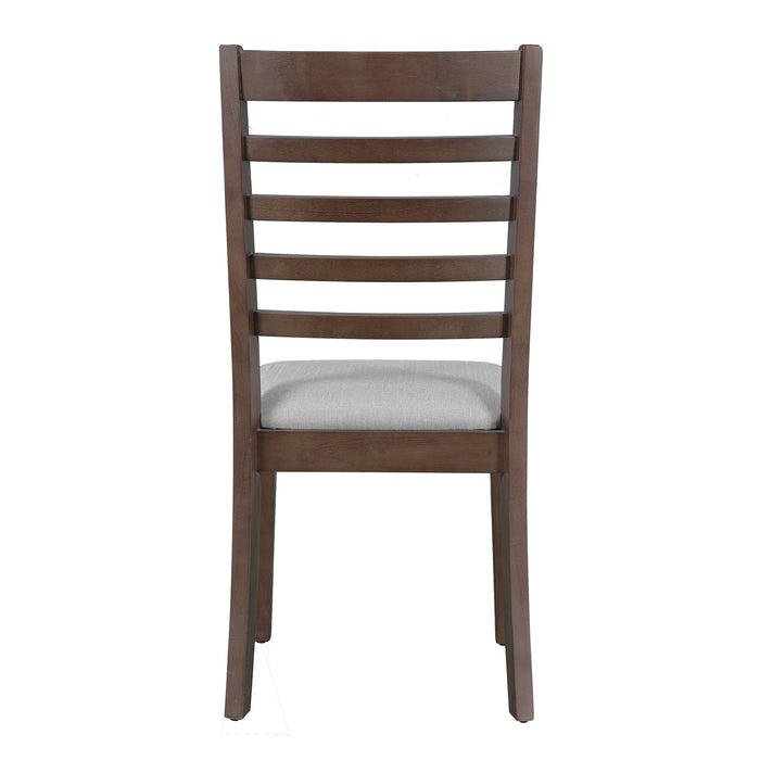 Upholstered Armless Chairs With High Ladder Back