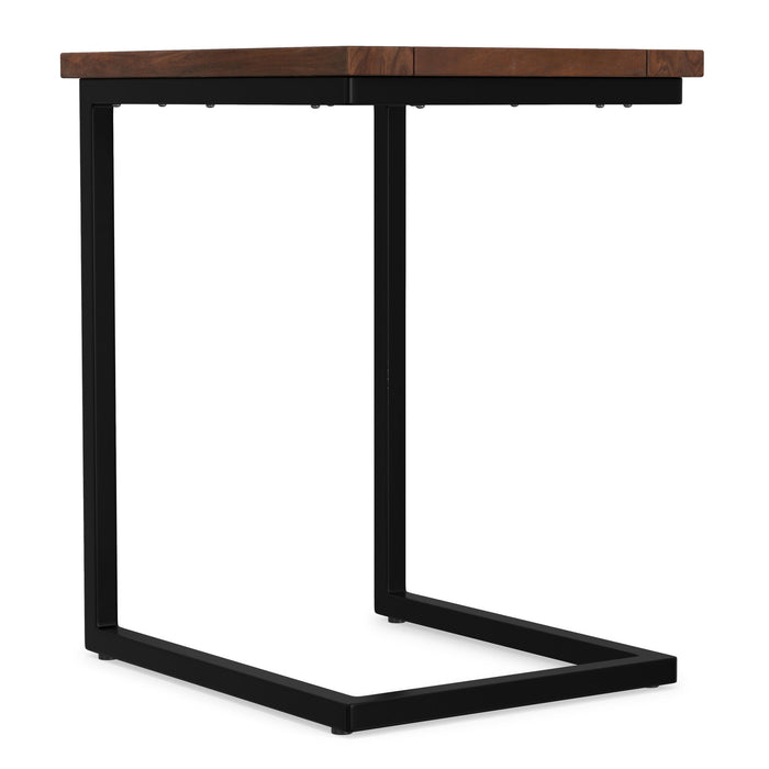 Skyler - C-Side Table - Walnut Brown