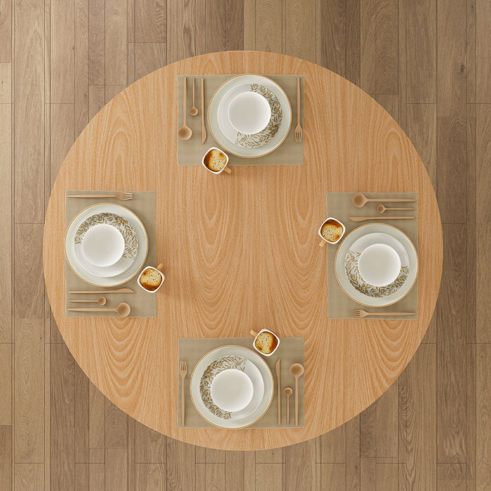 Round Dining Table With Strip Base
