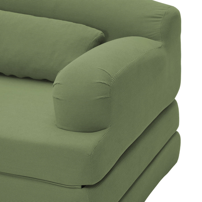 2 Seater Sofa Bed, Compact Foldable Floor Couch