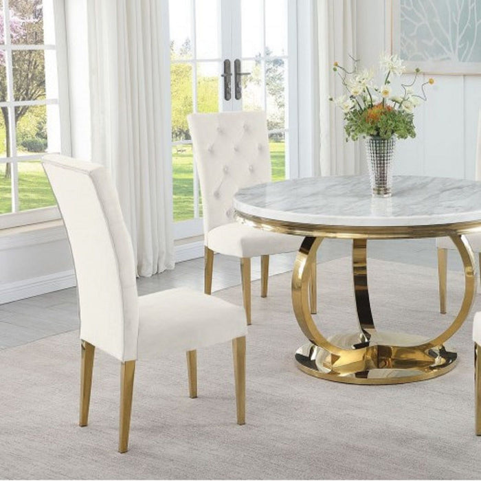 Modern Design Upholstered Dining Chair (Set of 2)