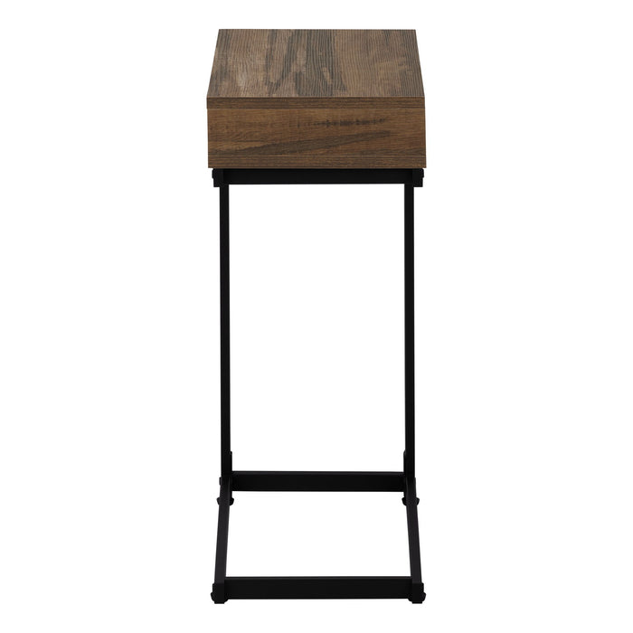 Accent Table, C - Shaped Contemporary Elegant Desig