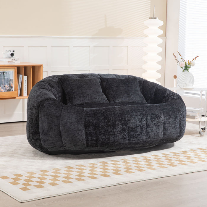 Bean Bag Lazy Sofa, Durable Comfort Lounger High Back Bean Bag Chair Couch