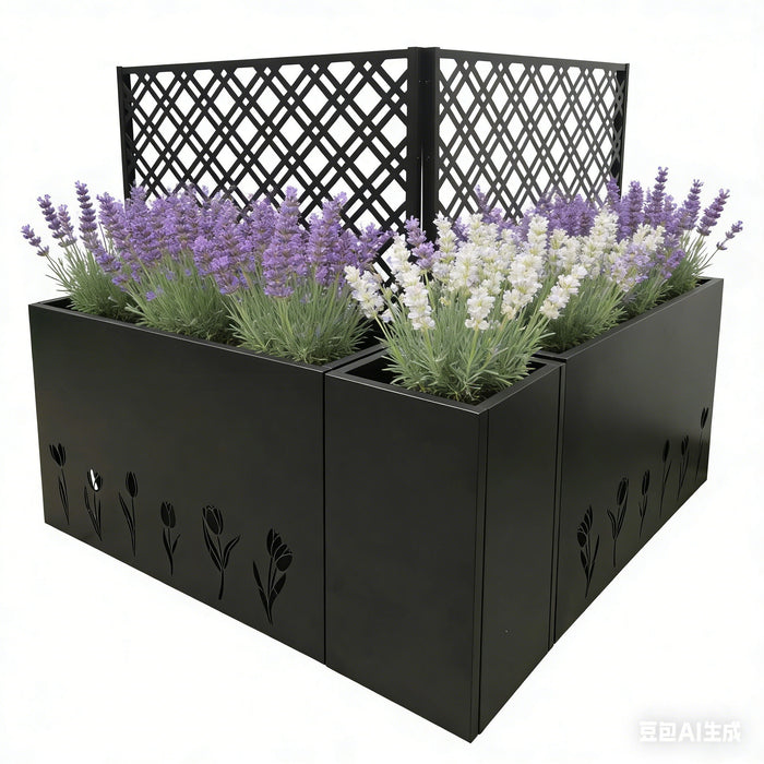 Tall Planter Raised Garden Bed With Trellis