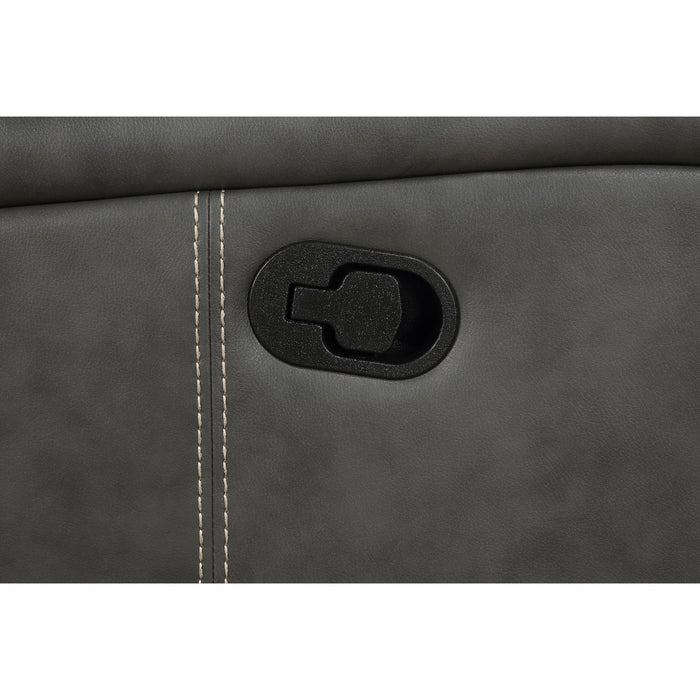 Forrest - Motion Reclining Loveseat With Console - Gray