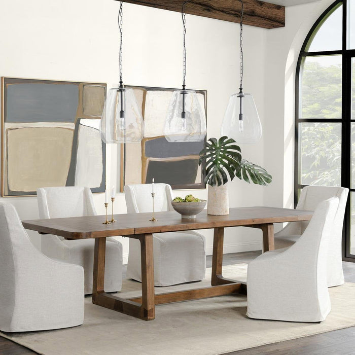 Lyra - Extendable Dining Table - Smoke Brown