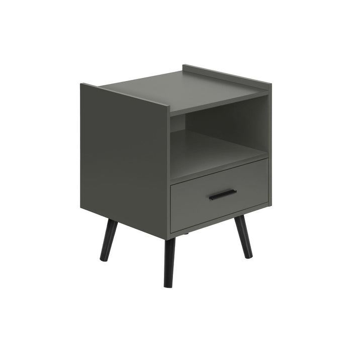 Modern Accent Table With Storage Drawer