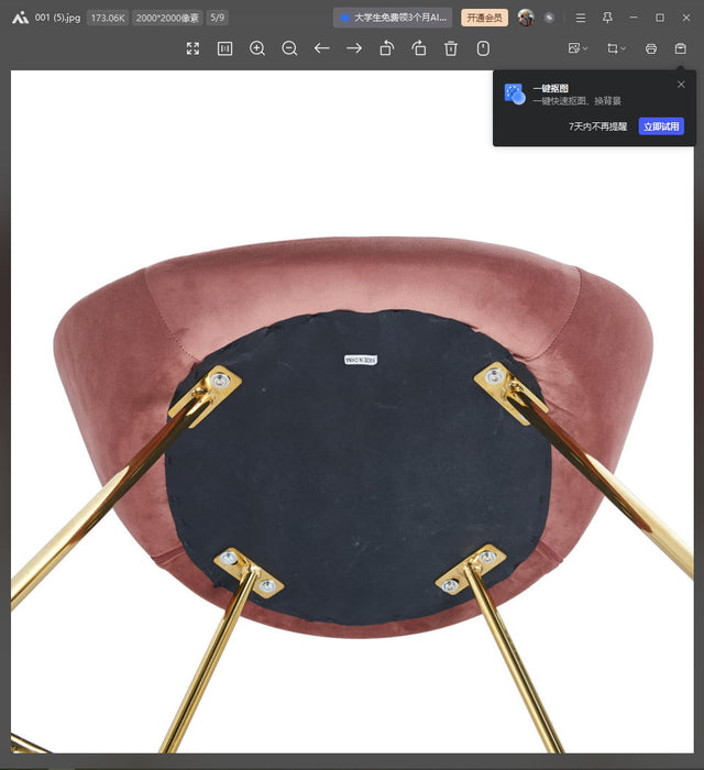 Modern Accent Velvet Lounge Chair