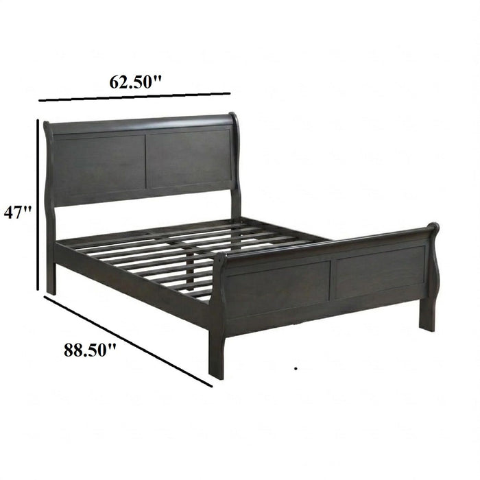 Louis Phillipe Sleigh Bed