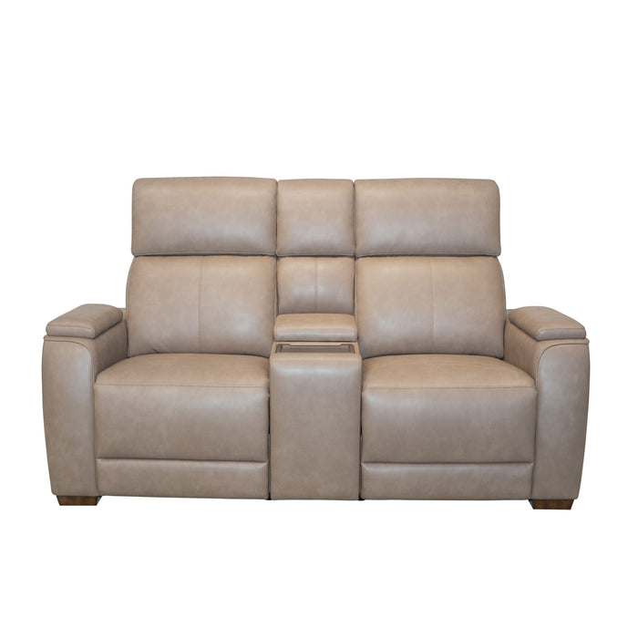 Vibe - Power Reclining Loveseat With Console, Power Headrest, Lumbar, Heat, Massage & Pulse