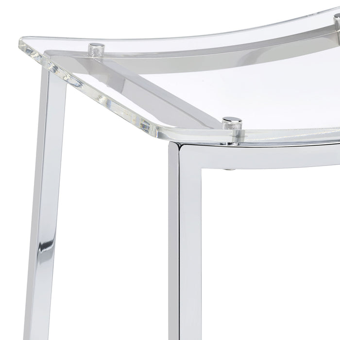 Staten - Backless Bar Stool (Set of 2) - Chrome