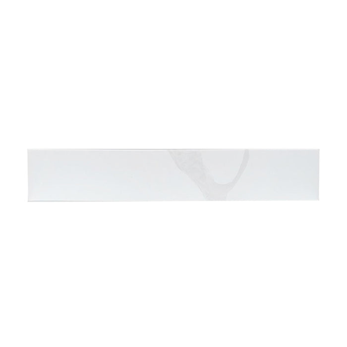 Side Splash With Backsplash For Bathroom Vanity Top - White