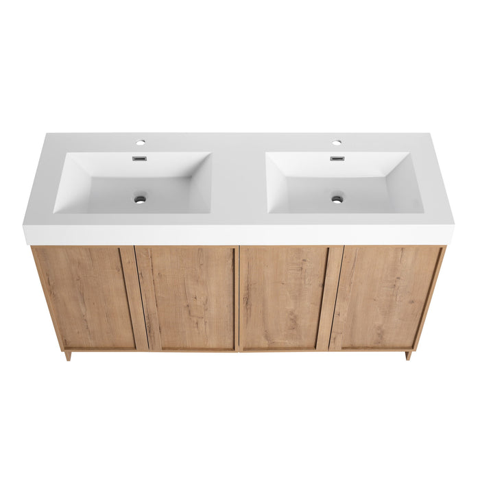 Freestanding Bathroom Vanity With Sink, Soft Close Doors