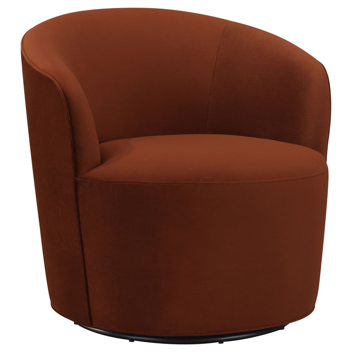 Resnick - Swivel Chair - Burnt Orange