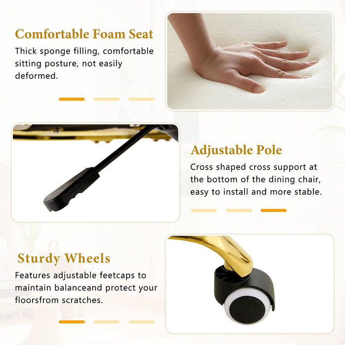 Puffy Bubble, Ball Chain Accent Chair With 5 Claw Casters