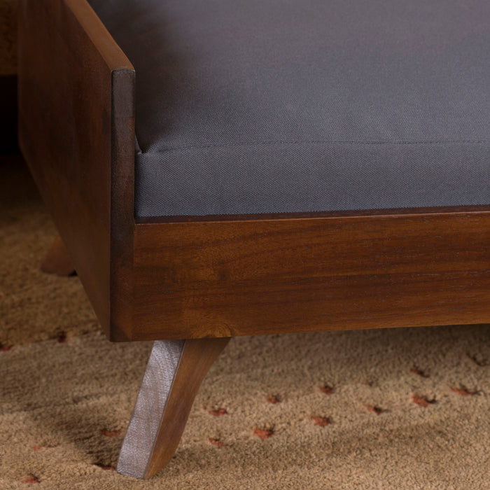 Dog Bed With High Quality Mattress - Gray / Brown