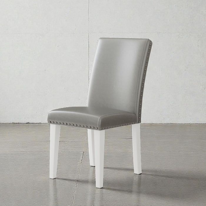 Upholstered Dining Chair With High Back Design (Set of 2)