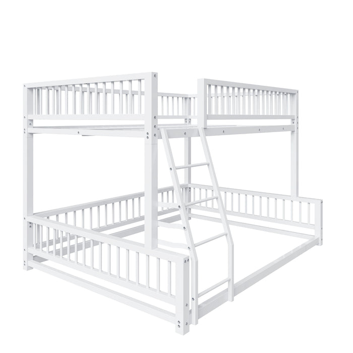 Bunk Bed With Ladder And Safety Guardrails