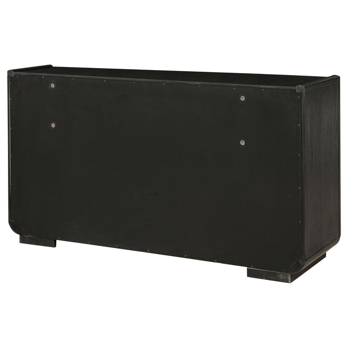 Bangor - 8 Drawer Bedroom Dresser Cabinet - Black