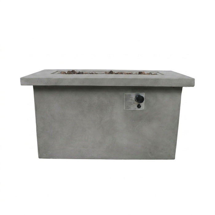 Propane / Natural Gas Outdoor Fire Pit Table - Gray