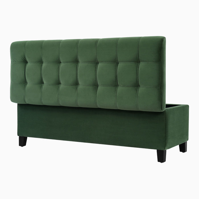 Upholstered Storage Ottoman Bench, Foot Rest For Bedroom