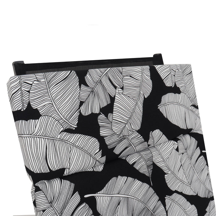 2 Piece Chaise Lounge Chair Cushion Set With Ties