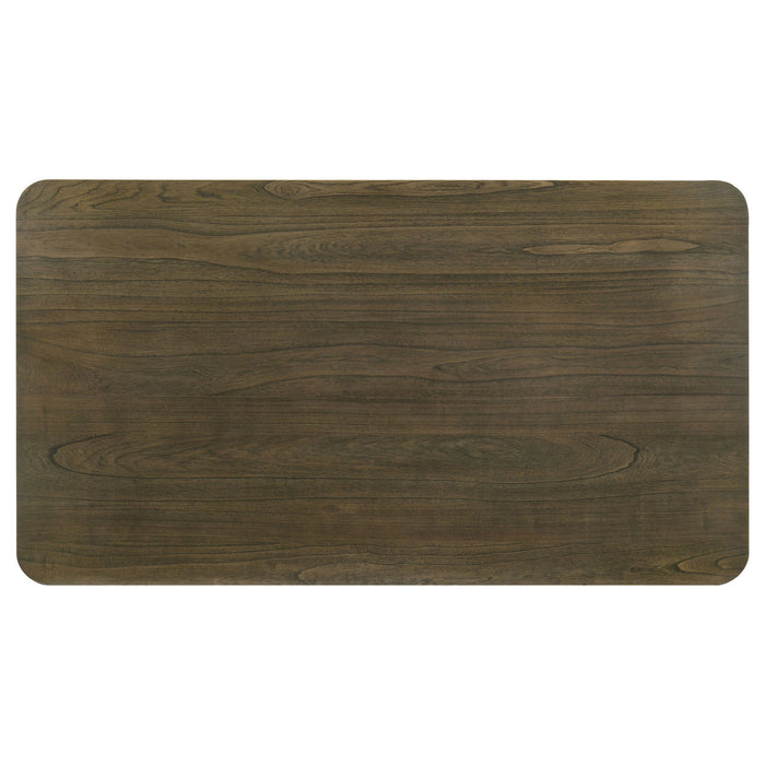 Sexton - Rectangular Dining Table With Base - Brown