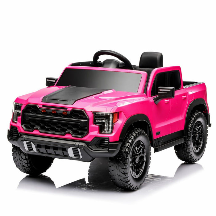 12V Kids Ride On Car With Remote Control, 4 Wheel Shock Absorption, Multifunctional Music Player Perfect Gift For Toddlers - Pink