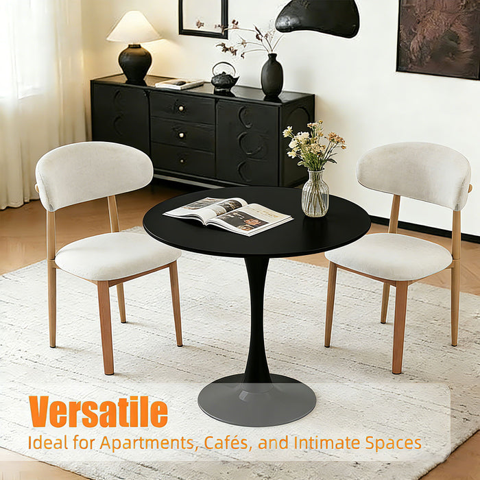 Round Dining Table With Tulip Style Base