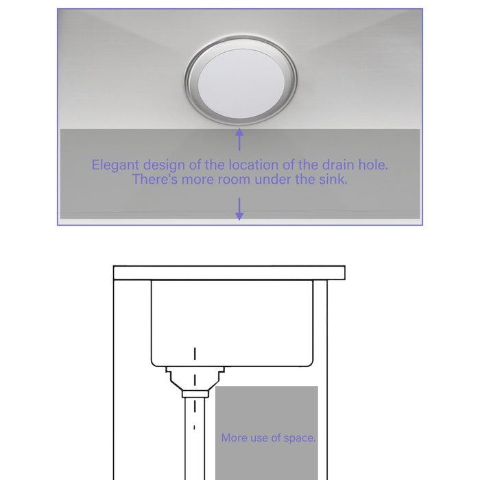 Laundry Workstation Undermount Utility Sink, Deep Single Bowl