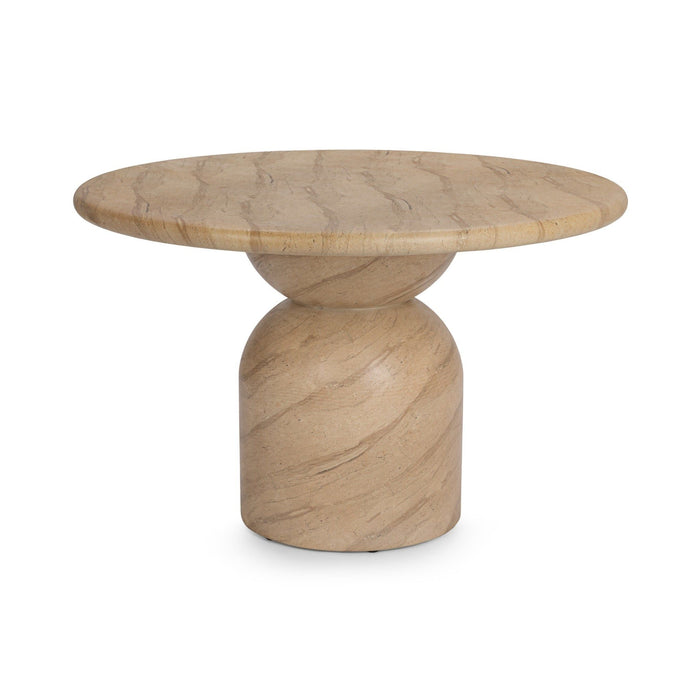 Portola - 47" Outdoor Round Dining Table - Beige