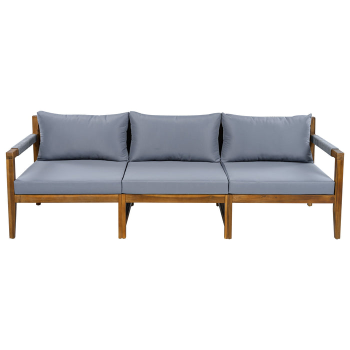 3 Piece Outdoor Sectional Sofa Set