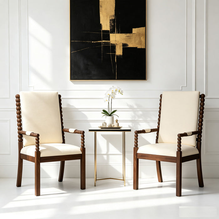Dining Chairs With Ergonomic Design (Set of 2)