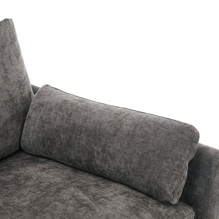 Cozy Upholstered Cushion Loveseat Sofa For Living Room