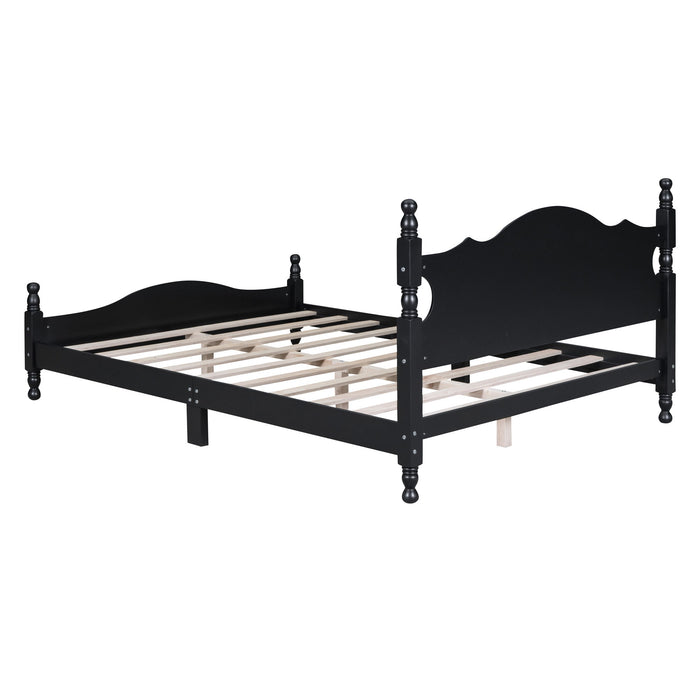 Platform Bed Frame With Slat Support