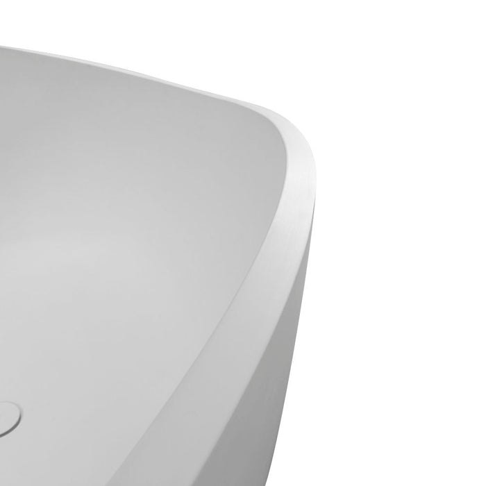 Freestanding Solid Surface Soaking Bathtub For Bathroom