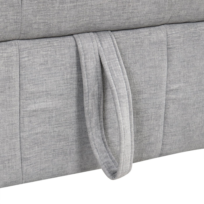 Oversized U-Shaped Versatile Sectional, Pull-Out Sofa Bed With Double Storage Chaise Lounges And 2 USB Ports For Living Room