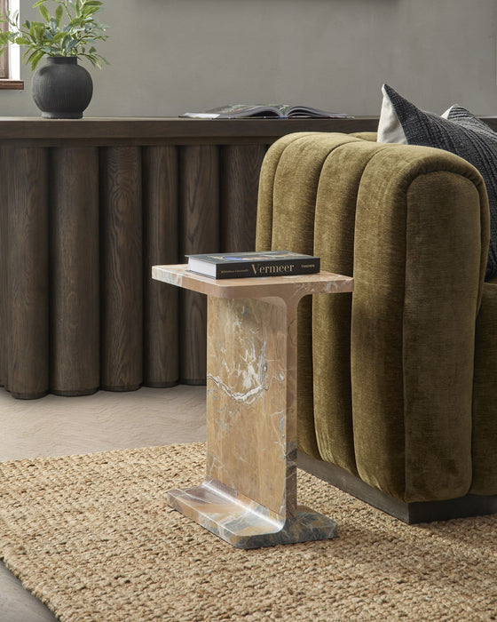 Delaney - Marble Rectangle Accent Table